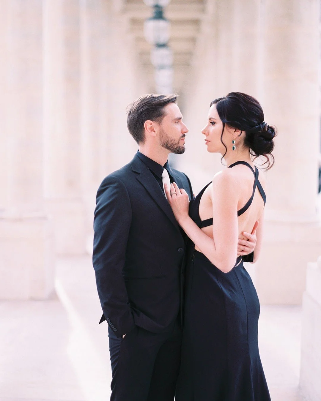 I remember creating this romantic, textured low updo like it was yesterday.

Even though this beautiful couple&rsquo;s engagement photoshoot in the heart of Paris was years ago, her look still feels so effortless and timeless 🤍

@audreyparisphoto @o