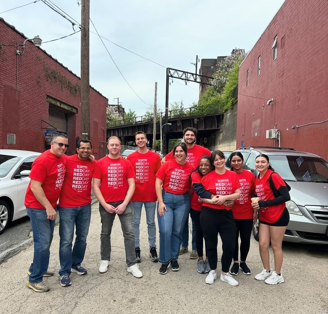 Thank you Keller Williams for painting the town teal at Red Day last week! @kw_philly sent over 50 volunteers across our 13 sites for a day of service on Thursday, and their accomplishments were incredible. Thank you!
