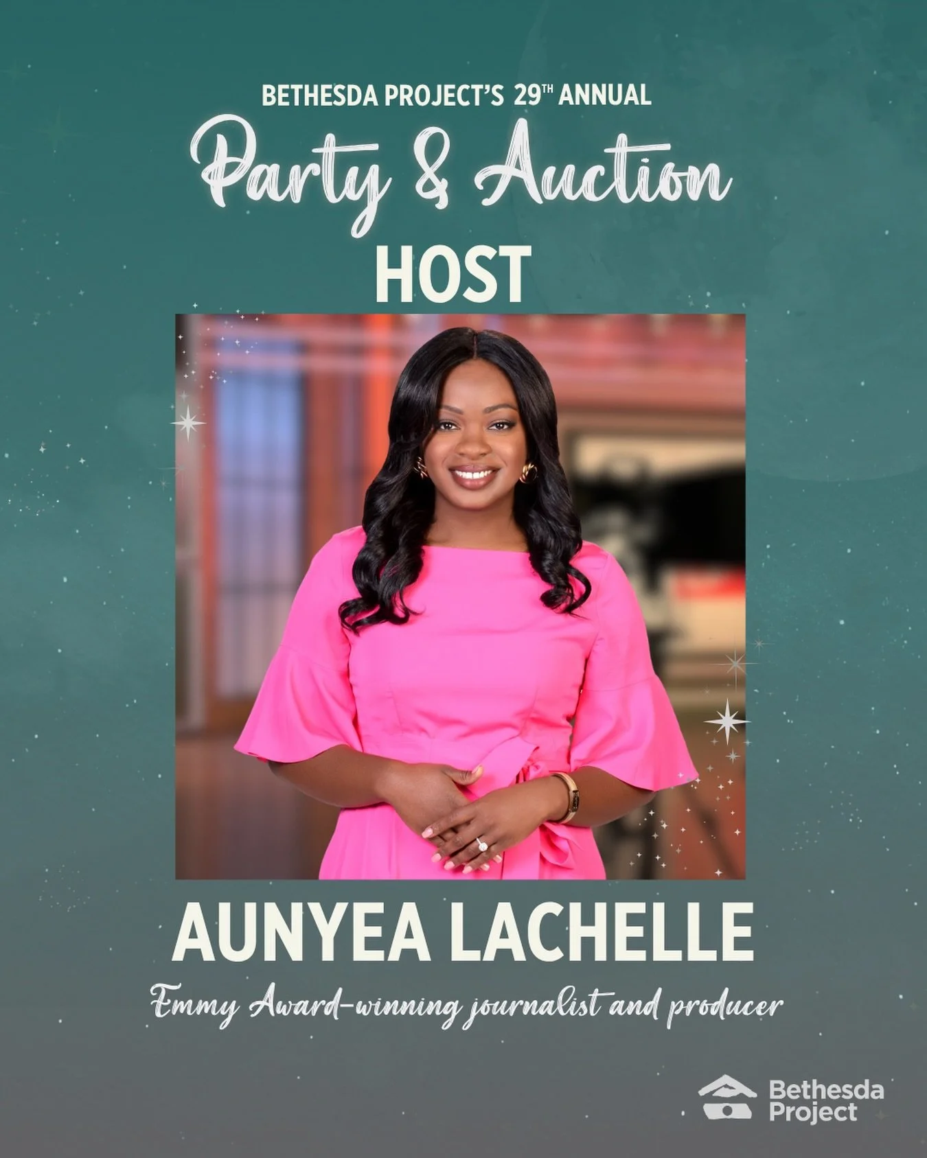 Announcing our Party &amp; Auction Host&hellip; @aunyealachelle! Aunyea Lachelle is an Emmy Award-winning entertainment and lifestyle journalist, host, and producer with more than a decade of experience across broadcast television, digital media, and