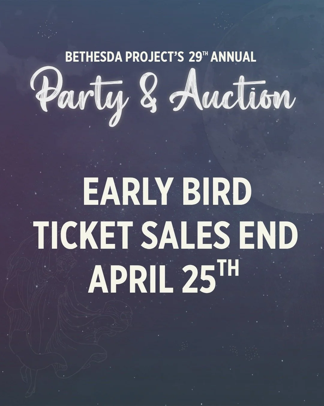 Be an early bird and get that worm, aka Party &amp; Auction tickets at an unbeatable price! Snag yours before it's too late, 2026party.givesmart.com