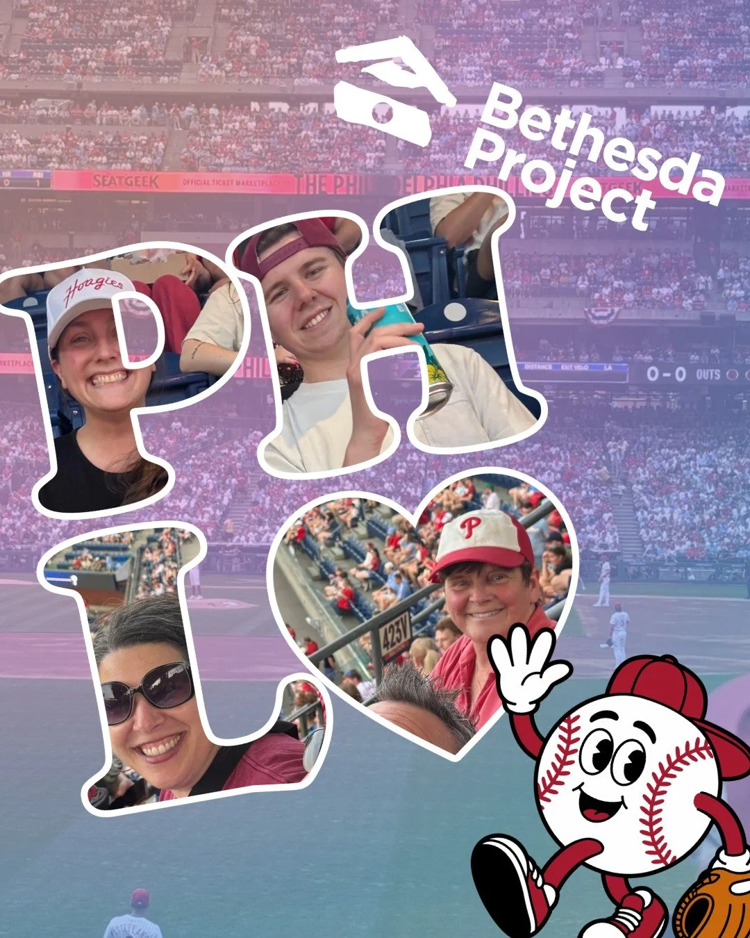 Staff, board members, and volunteers enjoyed a night at the ballpark for the Grant Recipient Celebration Game on Wednesday, April 15th! Bethesda Project is honored to continue to be a @Phillies Charities grant recipient.