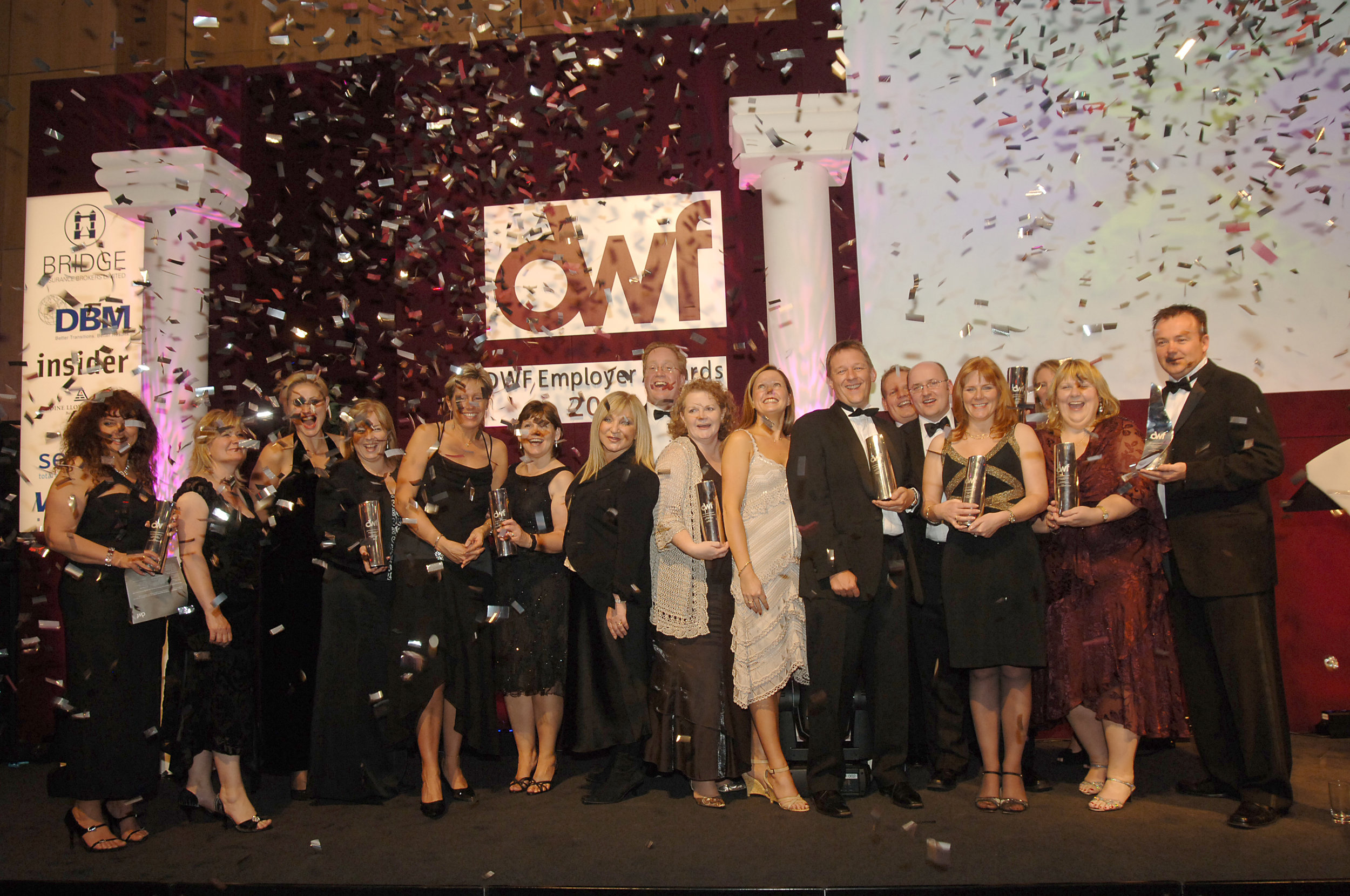 DWF Business Awards all winners with confetti 2007.jpg