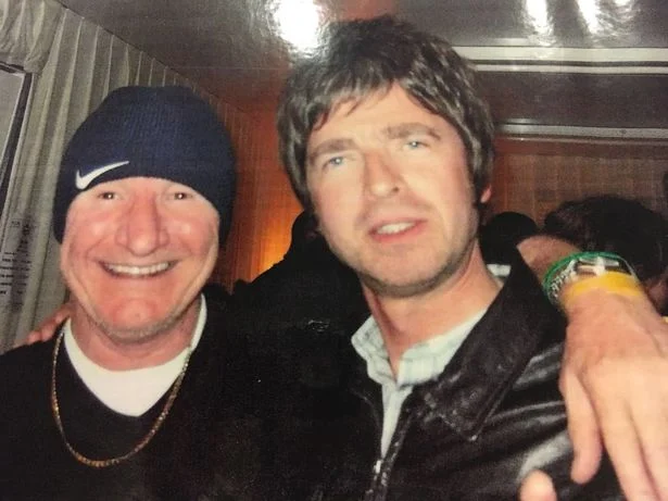 Mike Sweeney with Noel Gallagher