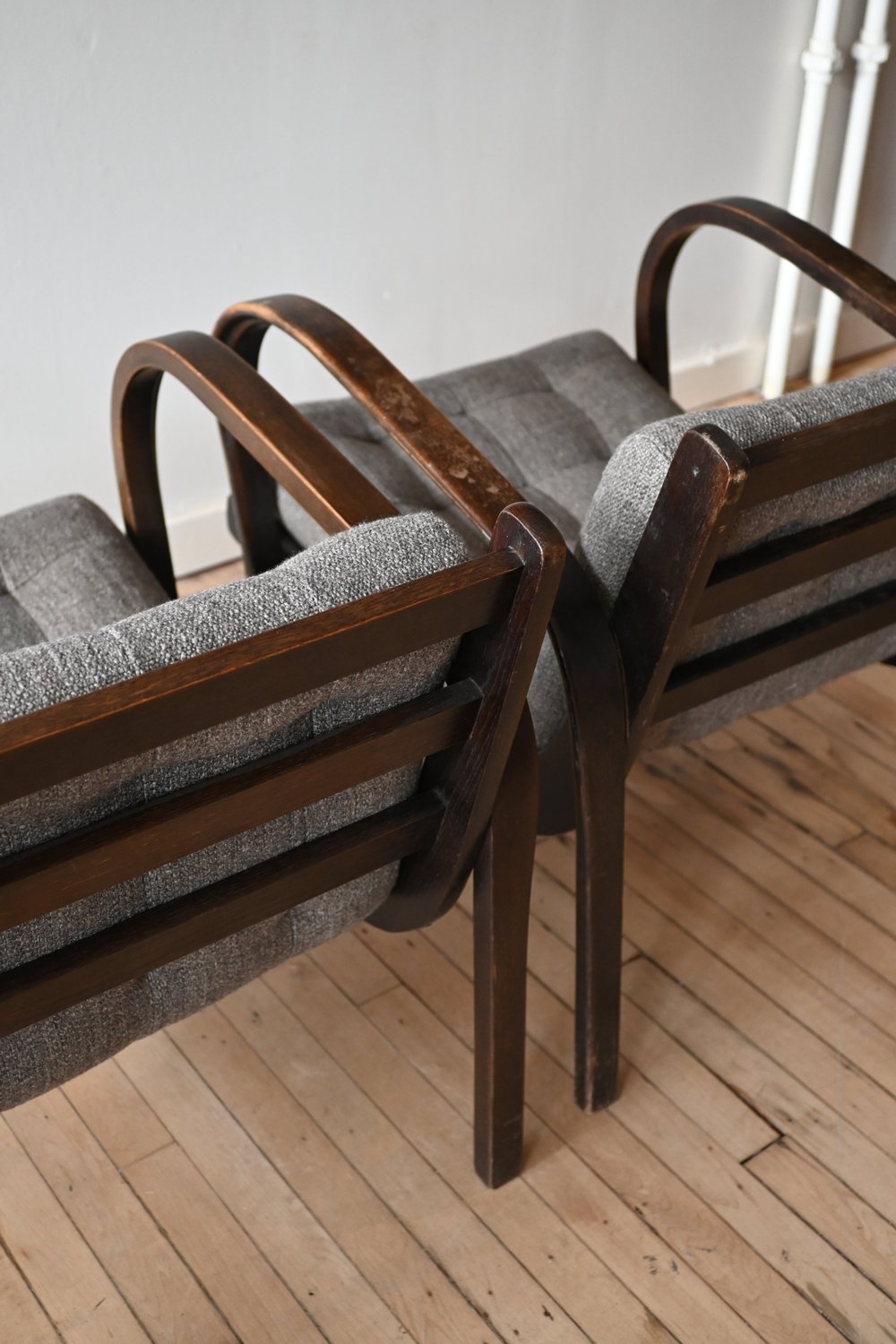 1940's Karel Koželka & Antonín Kropáček Armchairs, a Pair — The