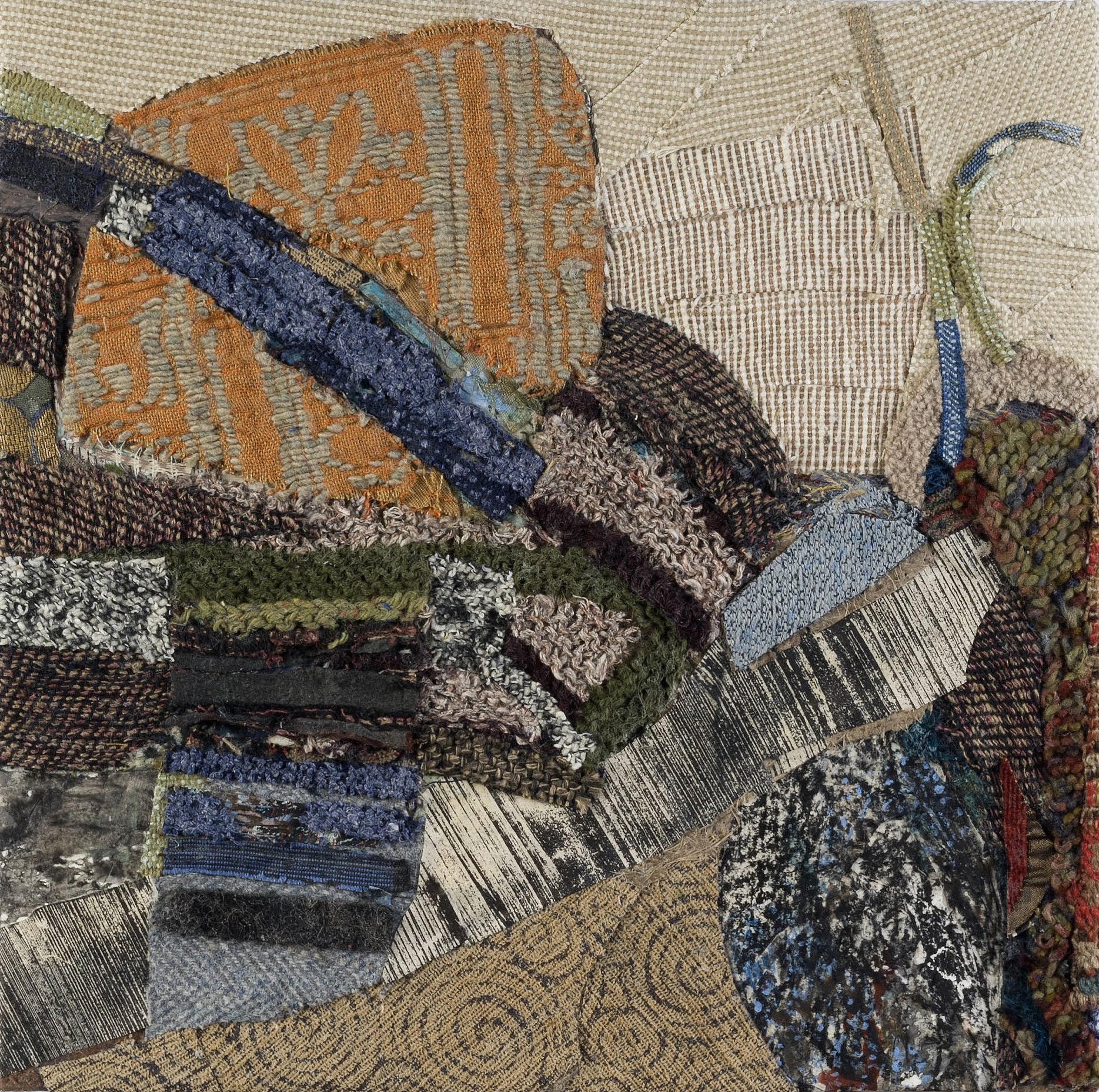   Vista and Strata II , 2012, mixed media on panel, 16 1/4 x 16 1/4 inches 