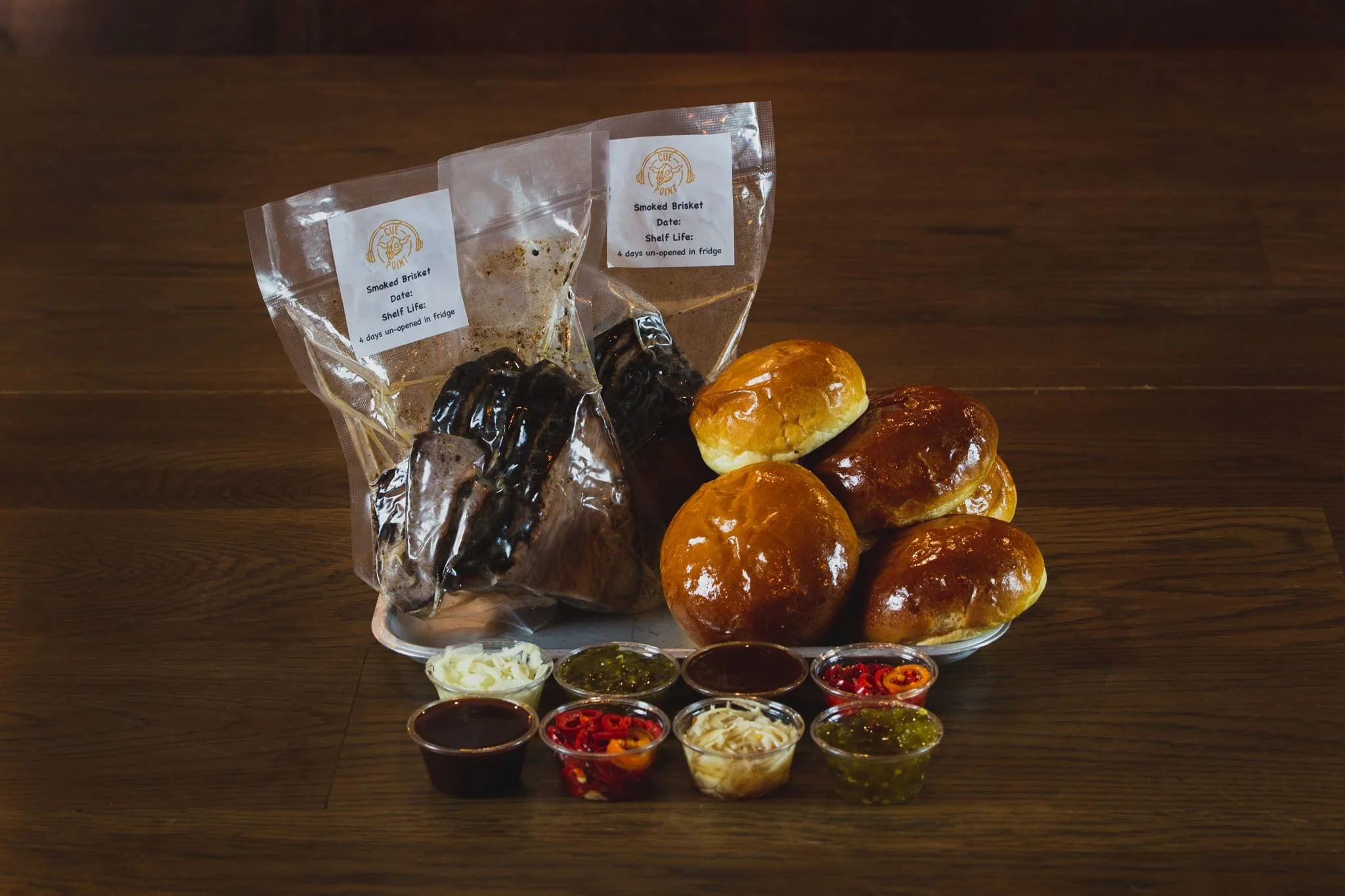 Brisket Bun Meal Kit + Coleslaw + Zaatar Potatoes