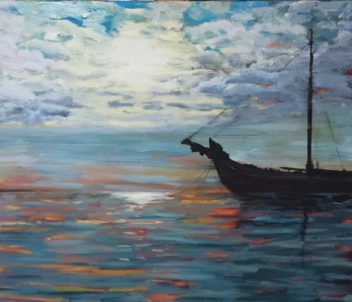 end of the day on the water