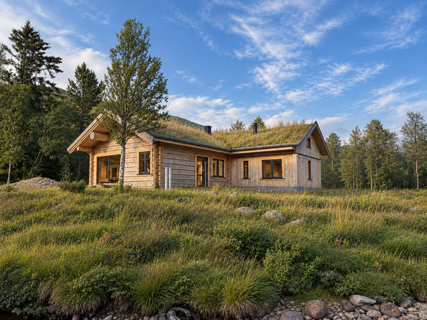  Fritidsbolig i Hjerdalen, Tinn. Arkitekturprosjektering og søknadsarbeid. Utført i stav og laft-teknikk.  