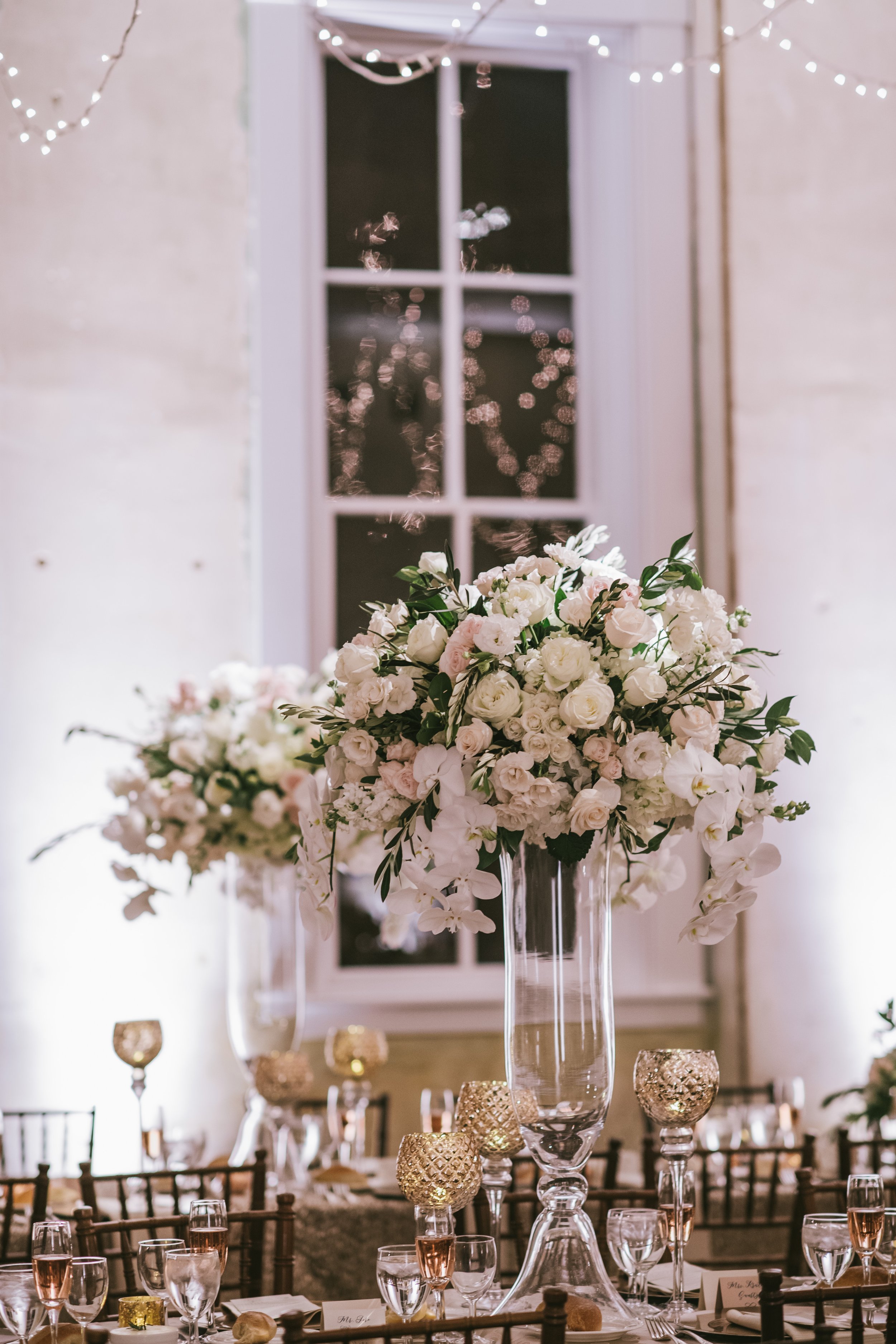 Large floral centerpiece display