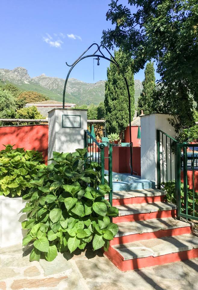 The heated swimming pool at Hotel Castel Brando