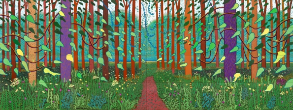 the arrival of spring in woldgate, e yorkshire, in 2001