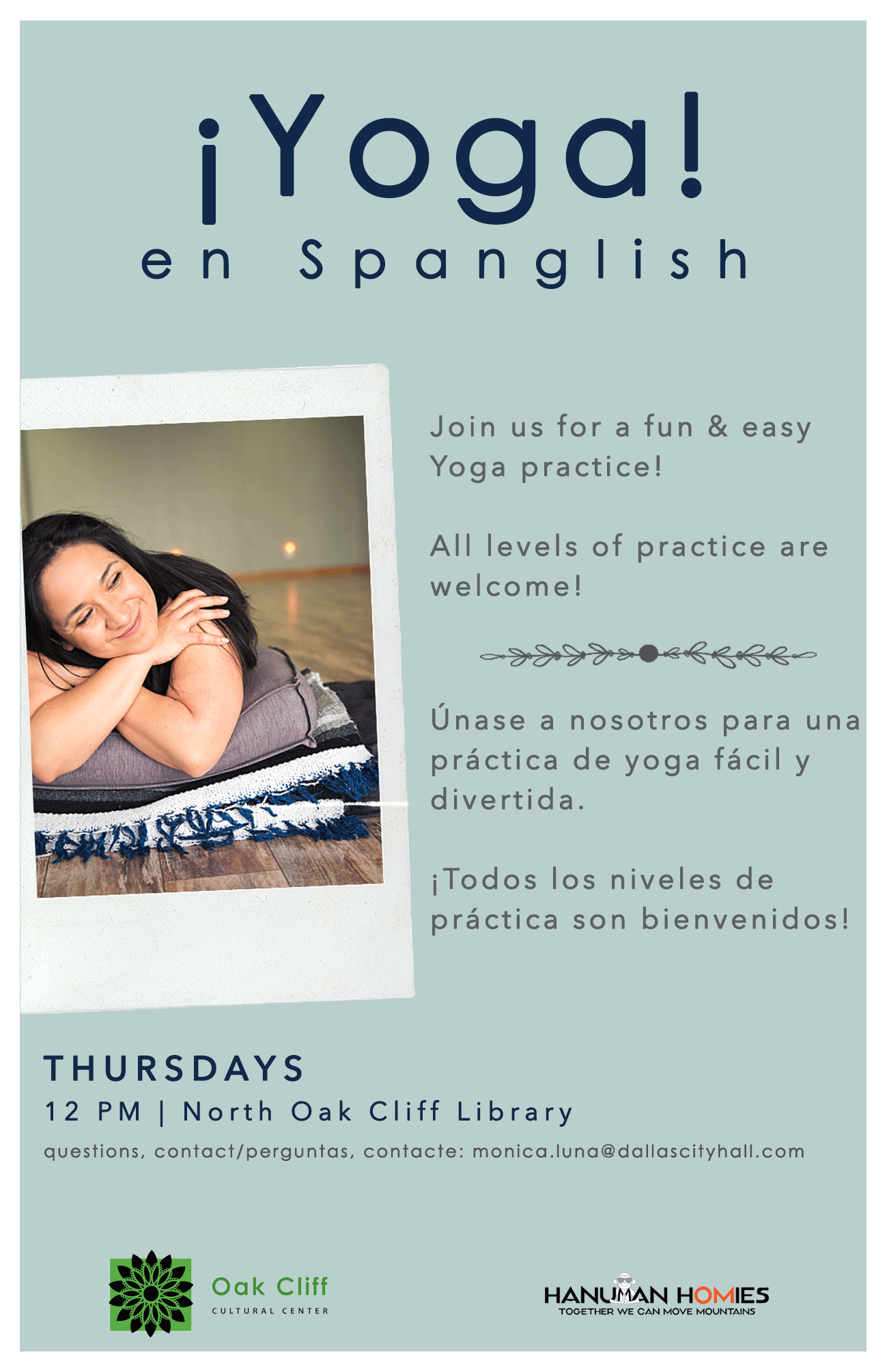 Yoga in Spanglish 