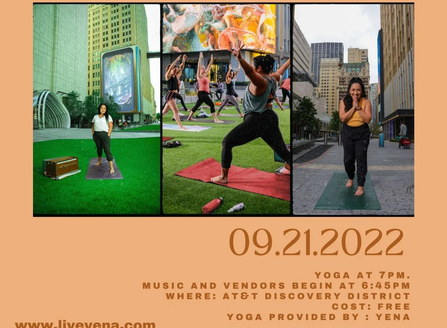 Yena De Wellness: Yoga with a DJ, Vendors Yoga and YOU!