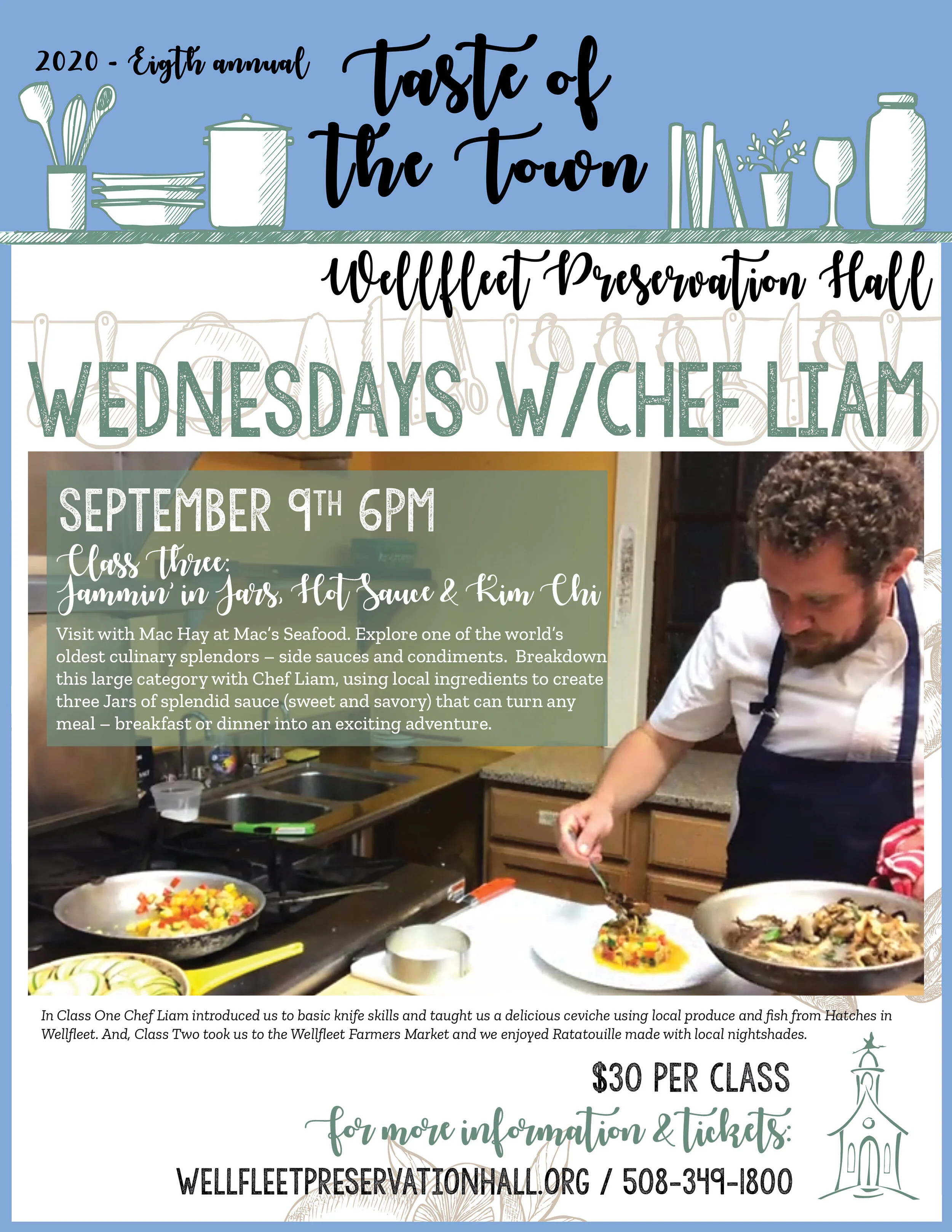 Wednesdays with Chef Liam: A Taste of The Town event