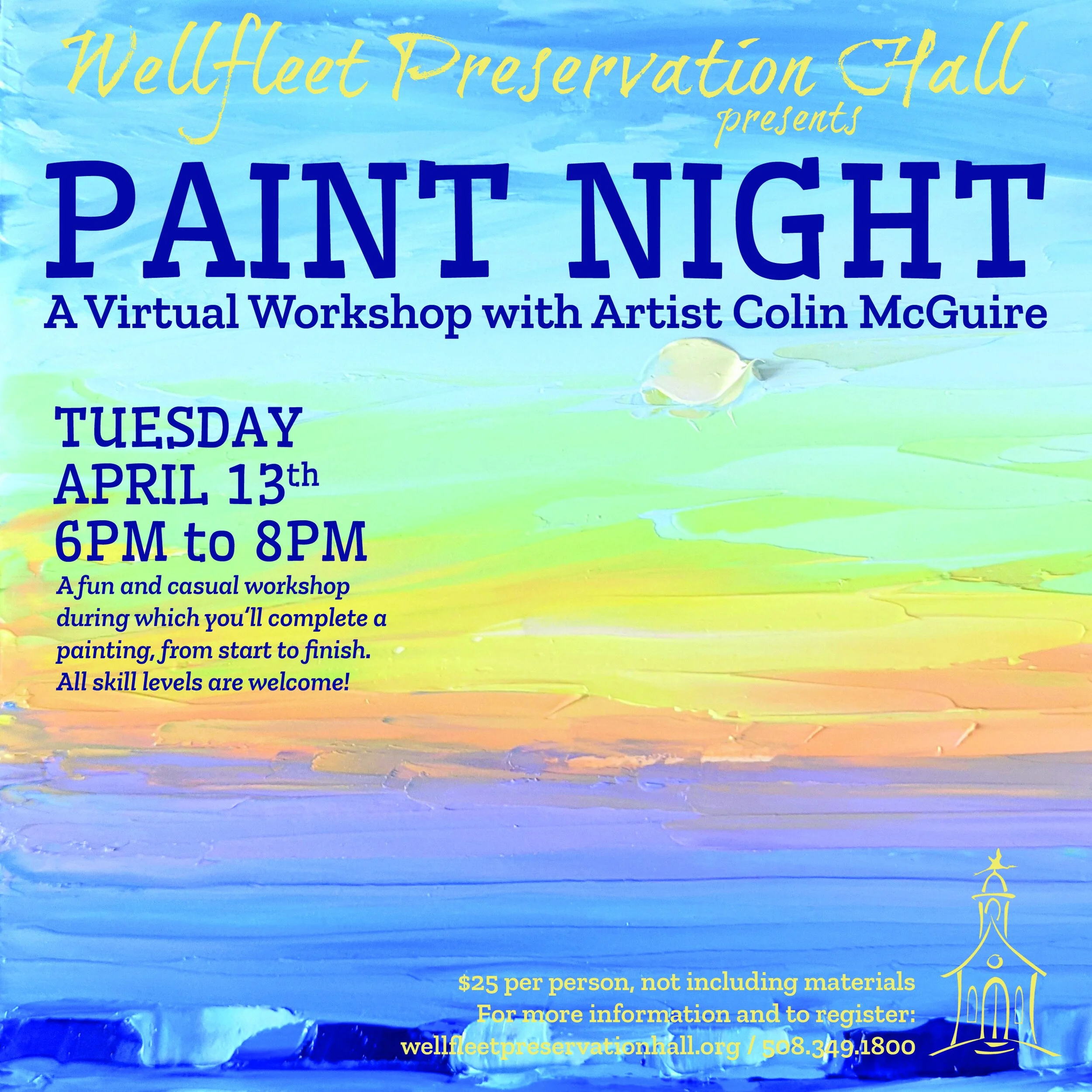 Paint Night: A Virtual Workshop w/artist Colin McGuire *Tues. 4/13*