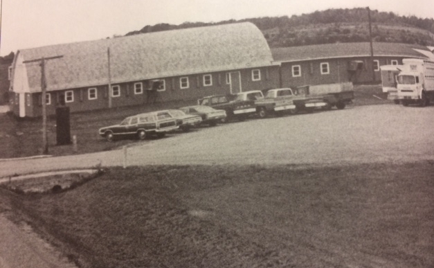 Seubert Calf Ranch facilities in Dorchester, WI 1974