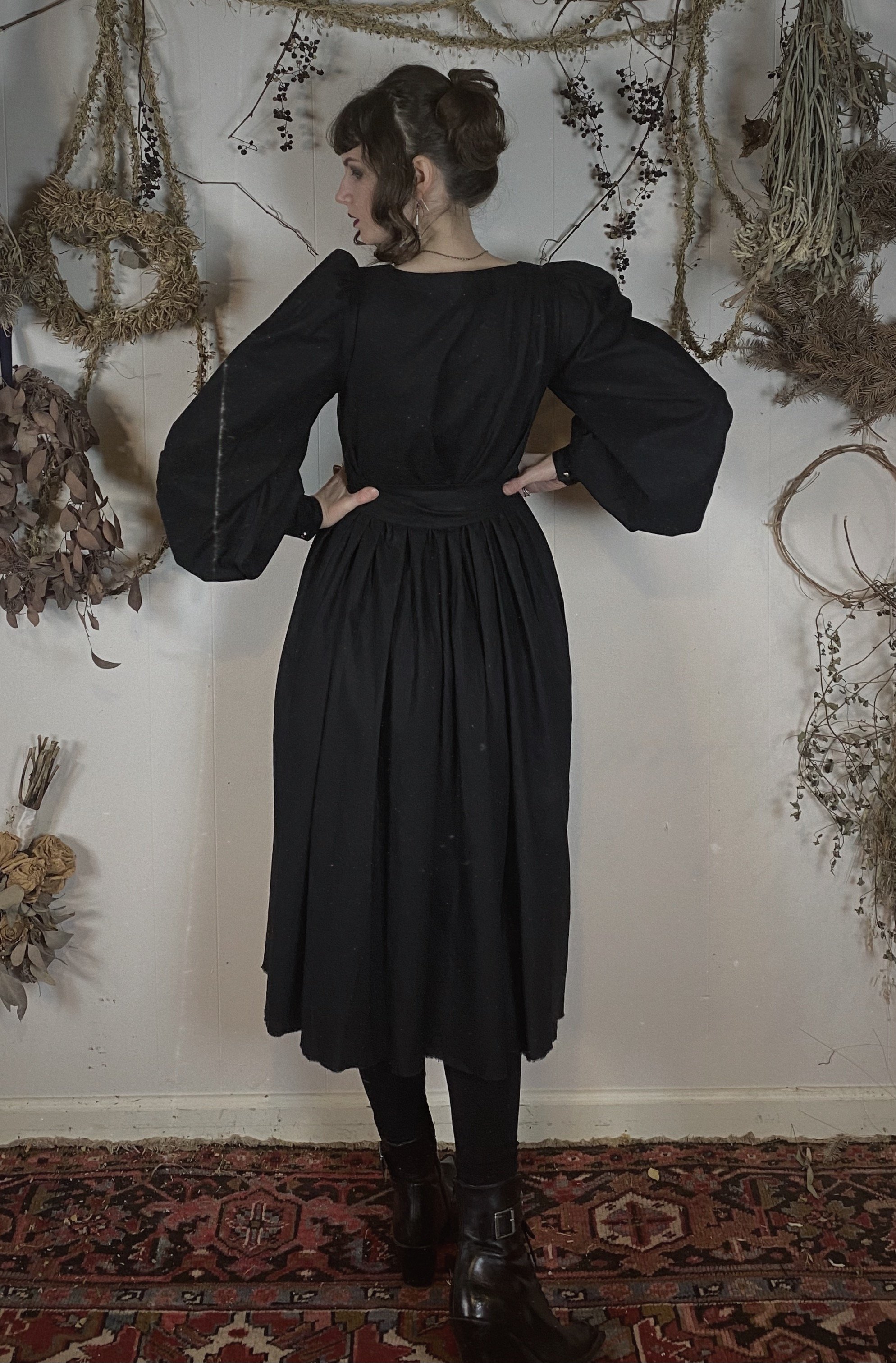 Sylvia Dress in Linen/Cotton blend — I Do Declare