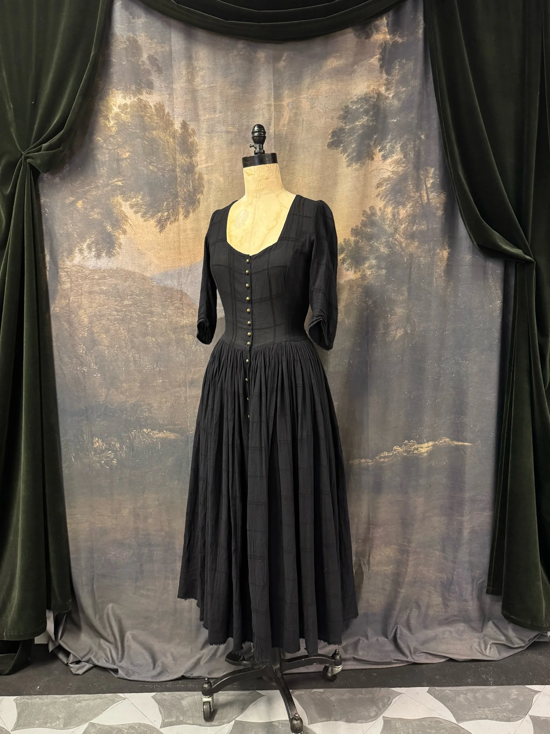 Windowpane rococo dress sample I Do Declare Windowpane rococo dress sample I Do Declare