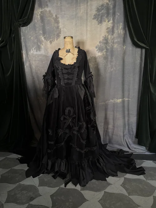 black tattered dress Dark in Love Azeneth Tattered Spiderweb Birdcage Petticoat Skirt
