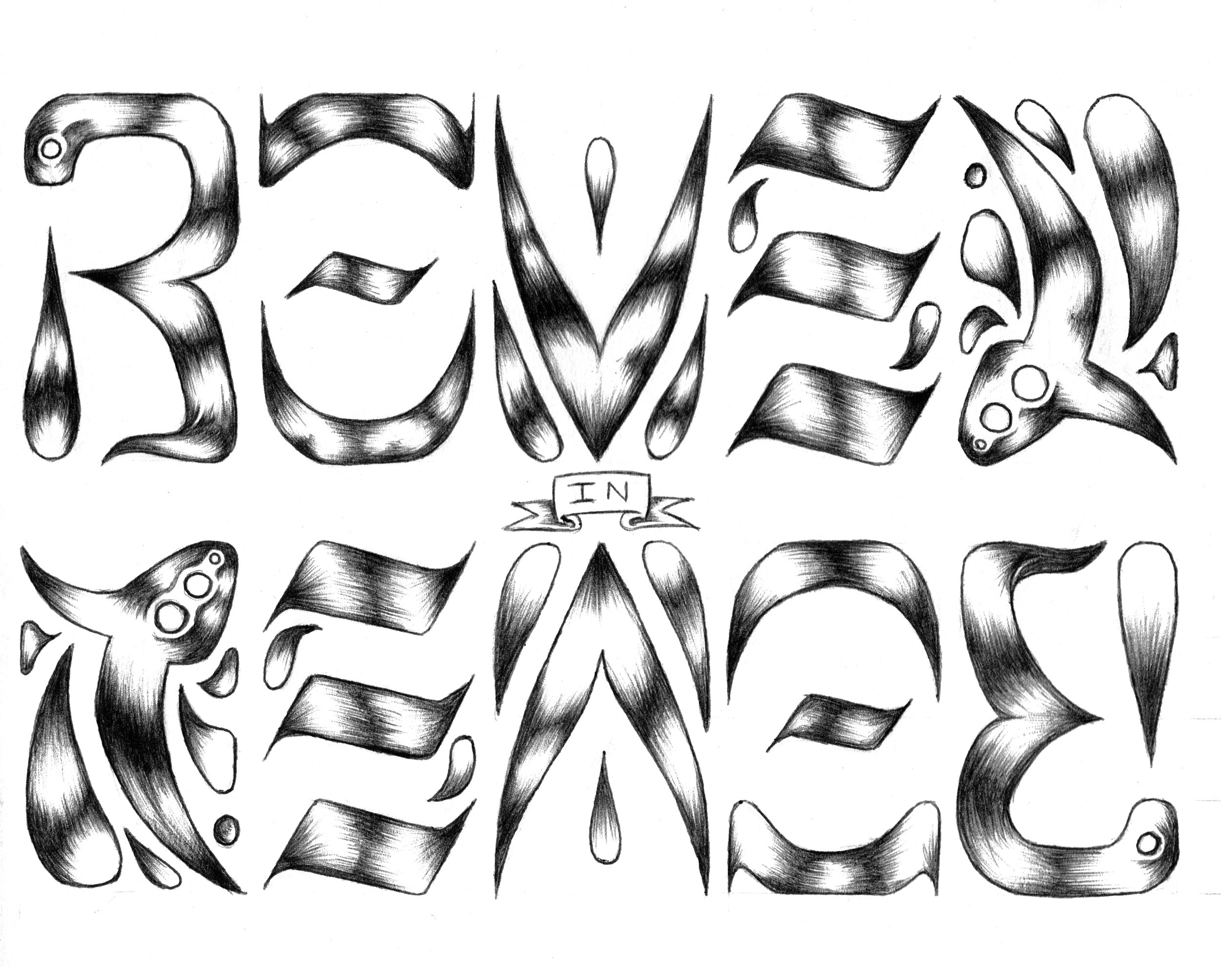 Revel In Peace Ambigram