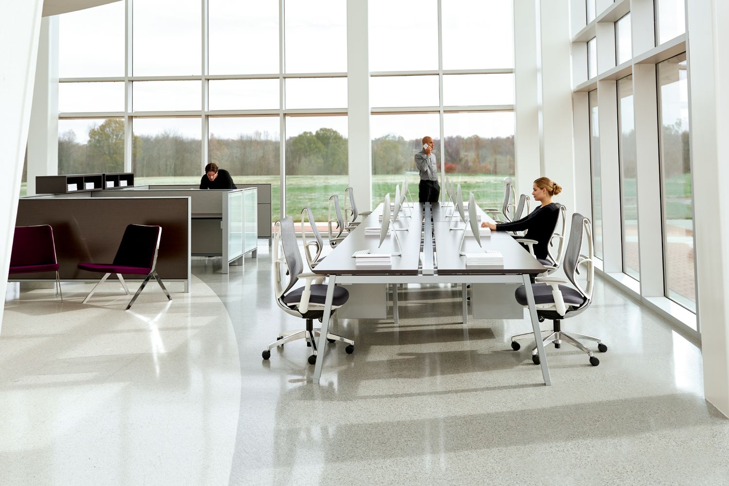 cory bond - Teknion - District- Modern Office-Bench Setting.jpg