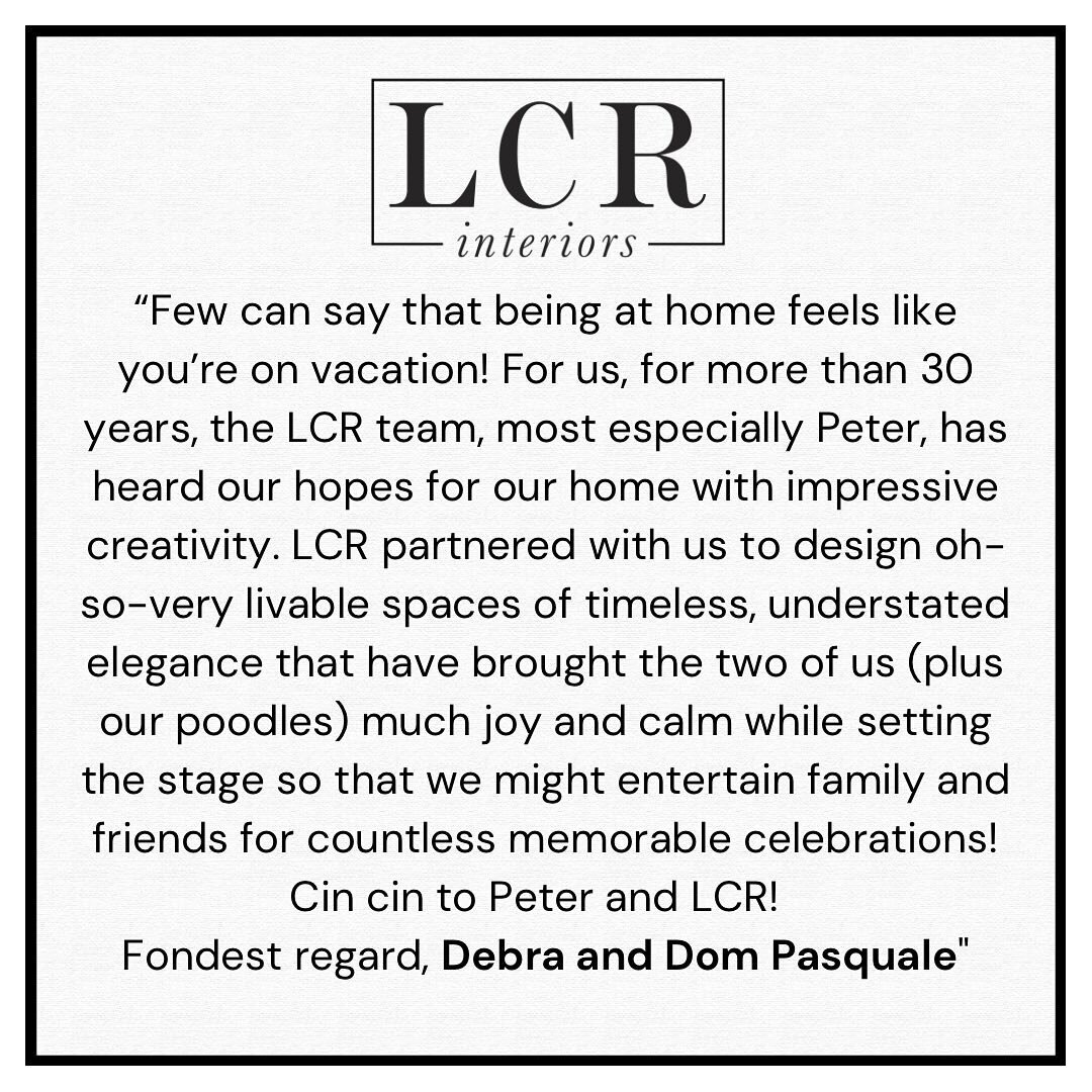 Nothing like hearing such valuable feedback from our incredible clientele. It has been our pleasure to work with Debra and Dom on building their dream space. Ready to start your design journey?