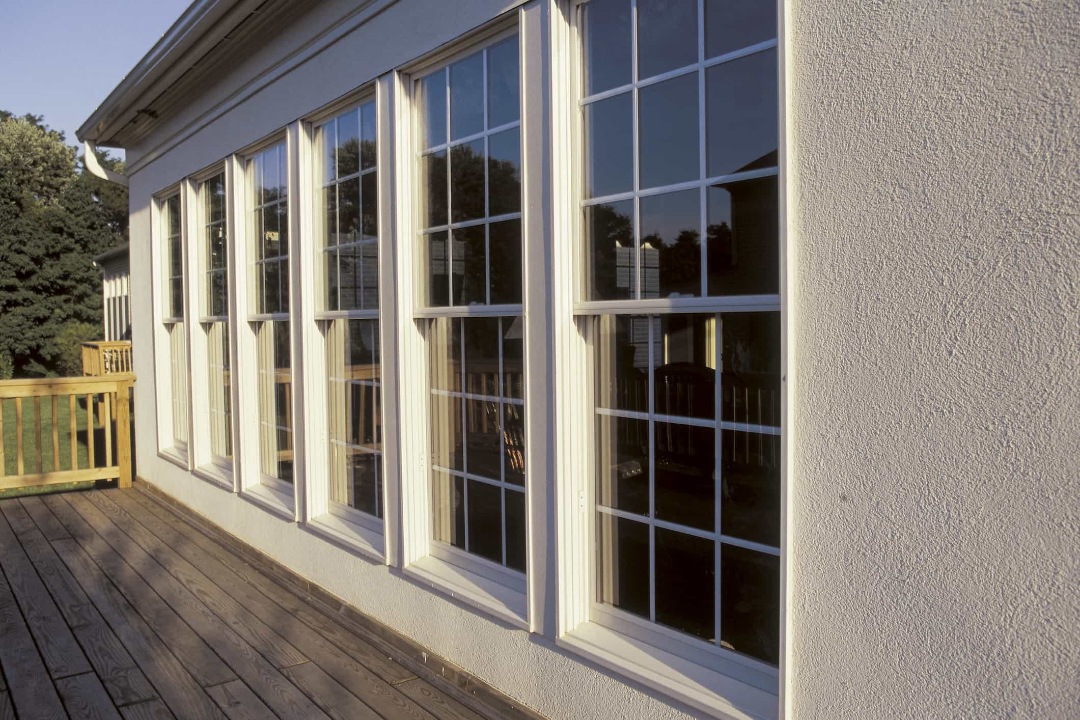 Home with dark window tinting&nbsp;