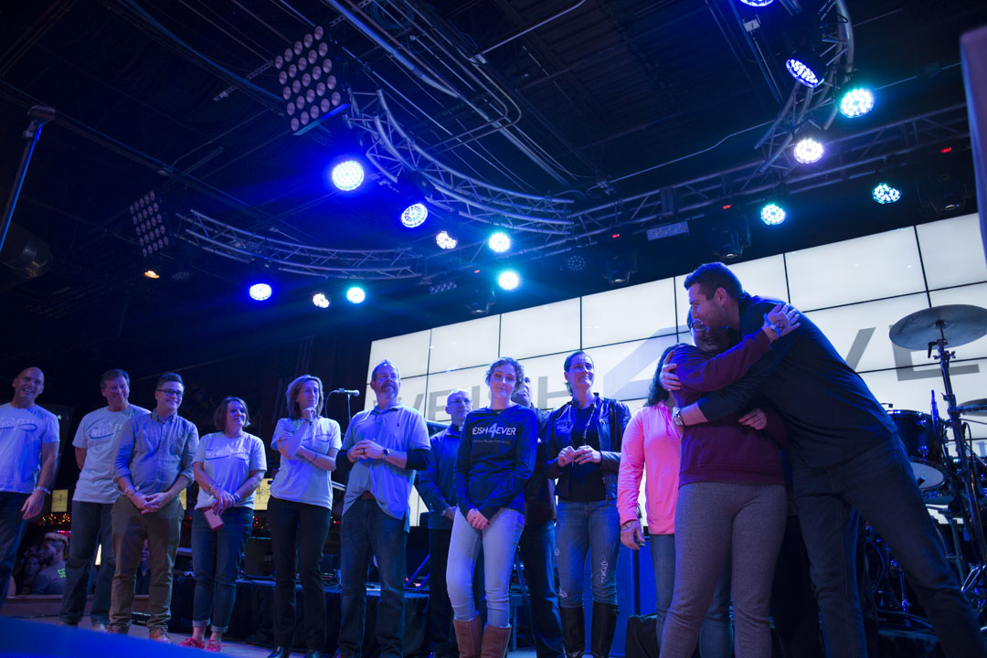 Dan Weishar and Emma on stage at WeishFest 2017