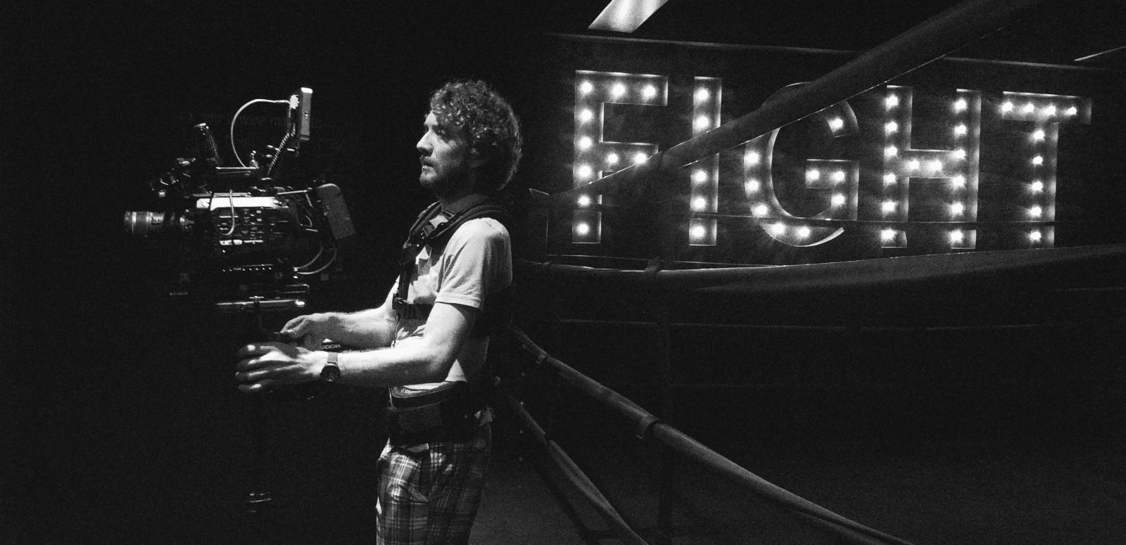 BTS: Steadicam was used heavily to capture b-roll. Steadicam operator, Sam Ott, is pictured here flying a SonyFS7 system.