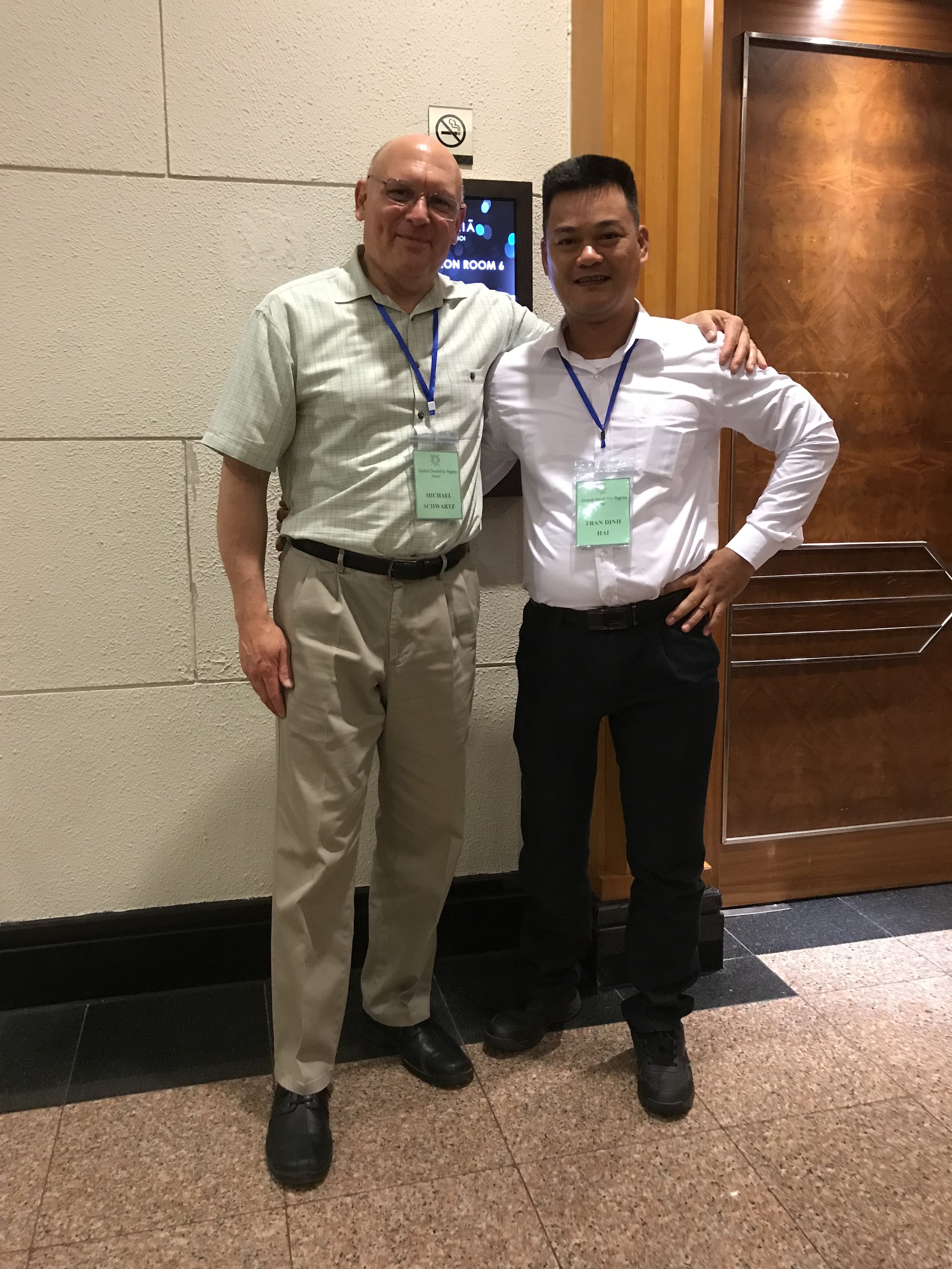 With Hai, a conference participant