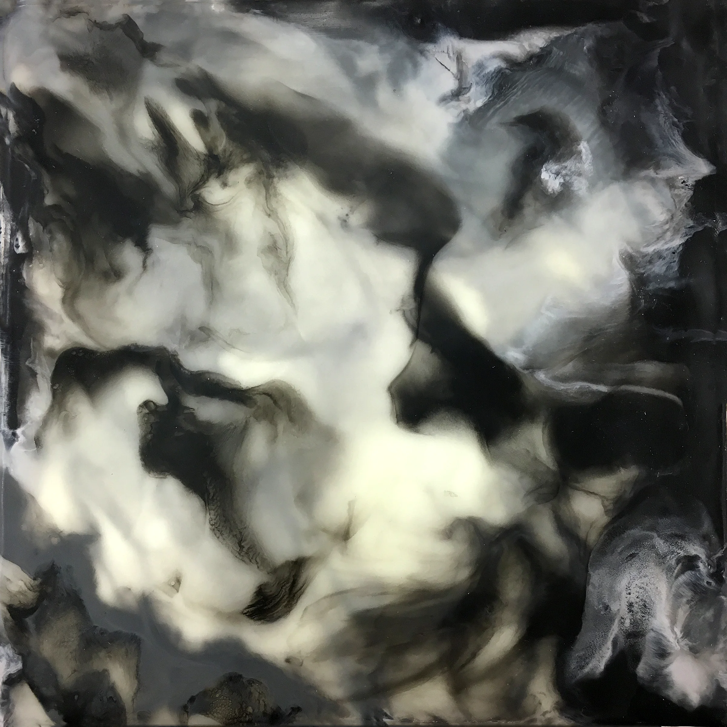 Secret Wanderings 1 Encaustic on Panel 8" x 8"