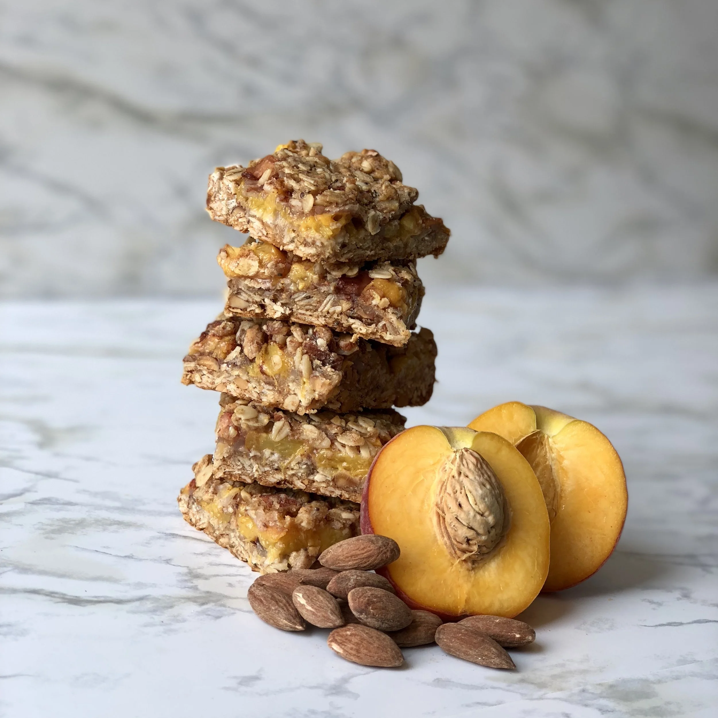 Peach and Almond Breakfast Bars