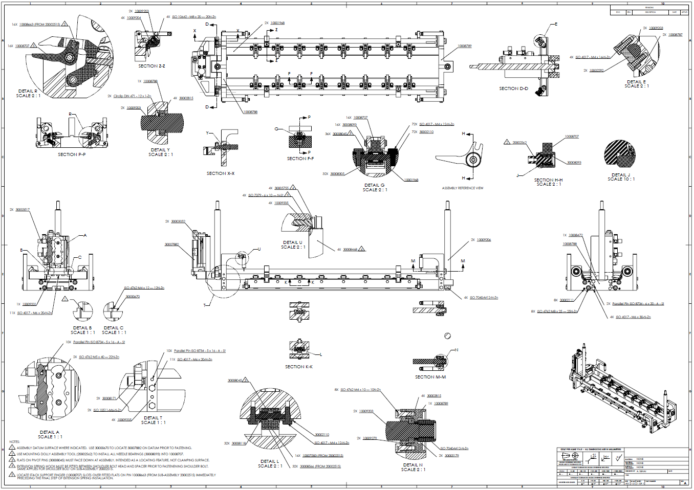 Dispense mechanism assembly drawing