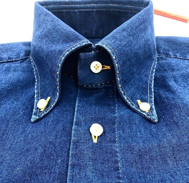 A|P Clothiers Hand Made Denim Casual Shirt... #GetYours #DressWell