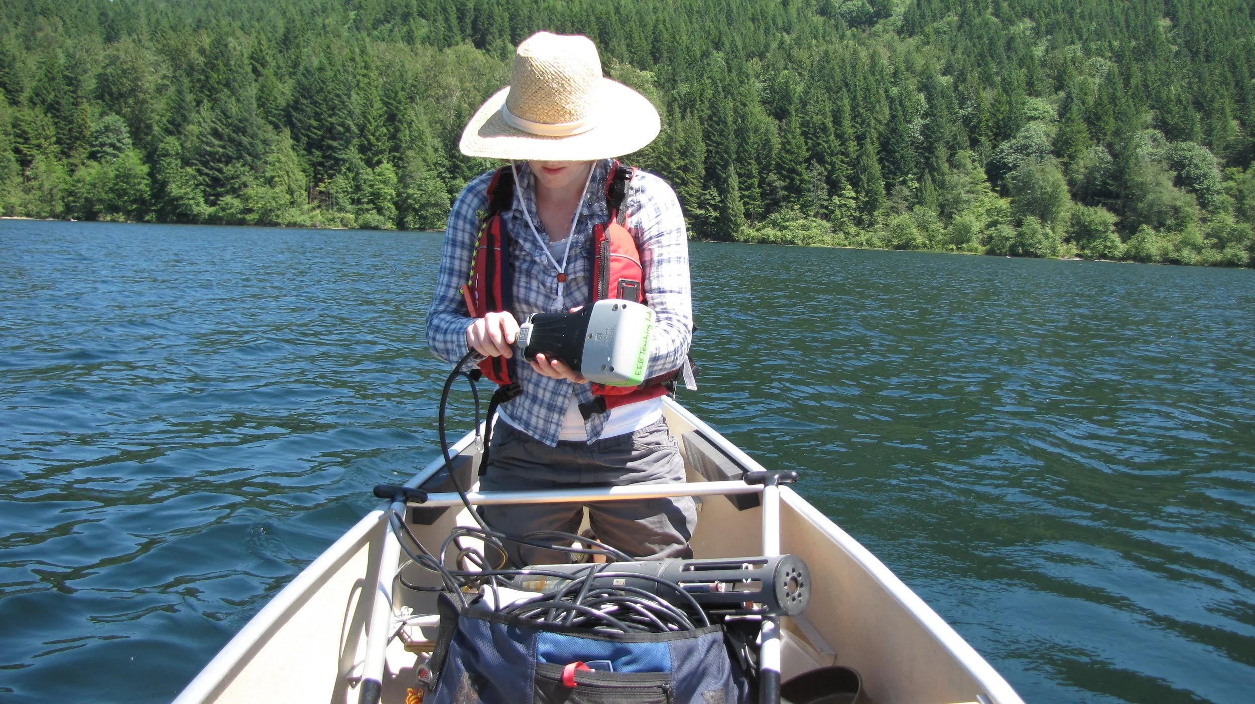 Lake sampling in Beautiful British Columbia