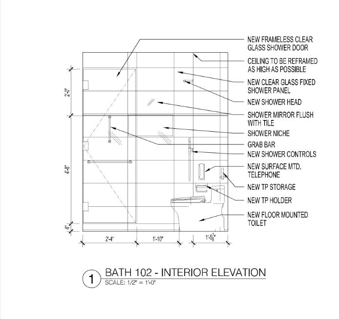 Shower Area Elevation