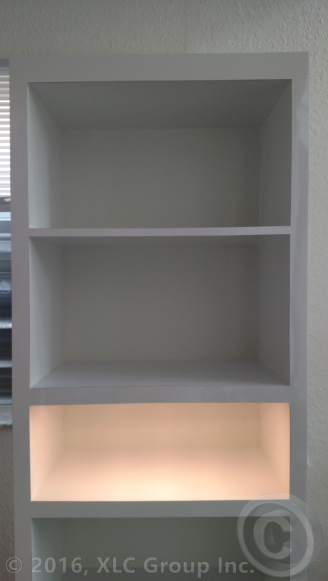 Custom Built-in LED Shelf