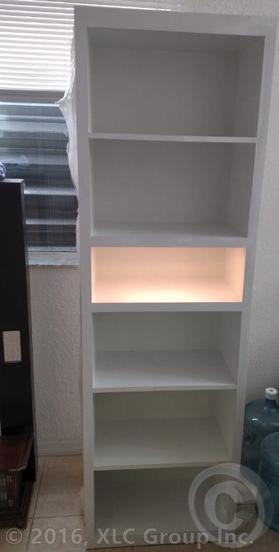 Custom Built-in LED Shelf