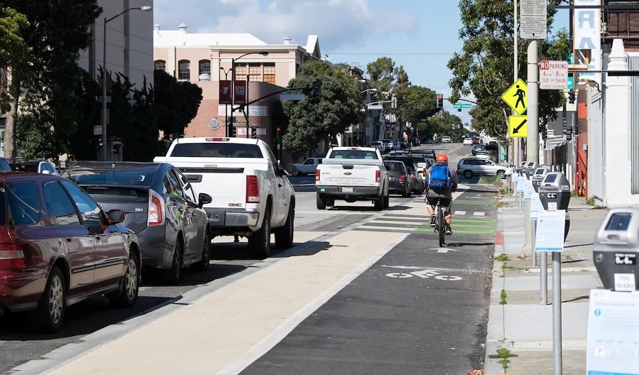 Protected lane in SF