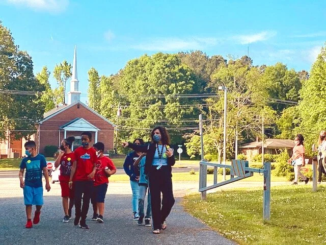 Bike and Walk to School Day at Merrick-Moore Elementary