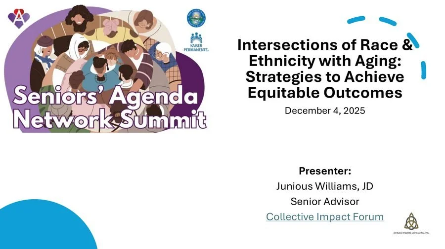 Seniors Agenda Network Summit presentation cover