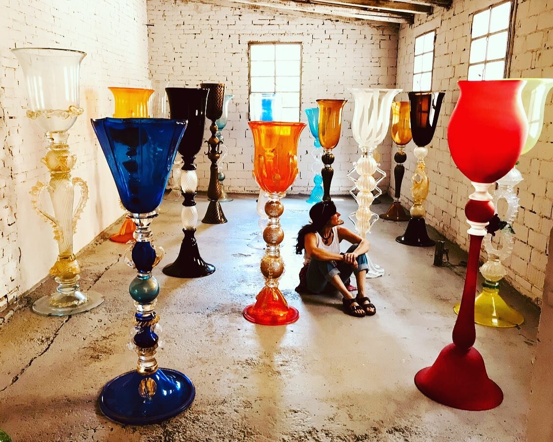 Happy Mother&rsquo;s Day! Let&rsquo;s celebrate with some inspiration from the glass motherland #inspiration #murano #sanpietro #mothersday #motherland #goblets #inspired #ohmama #italianglass #sograteful #exhibitionatgas #tbs #glassofinstagram #hotg