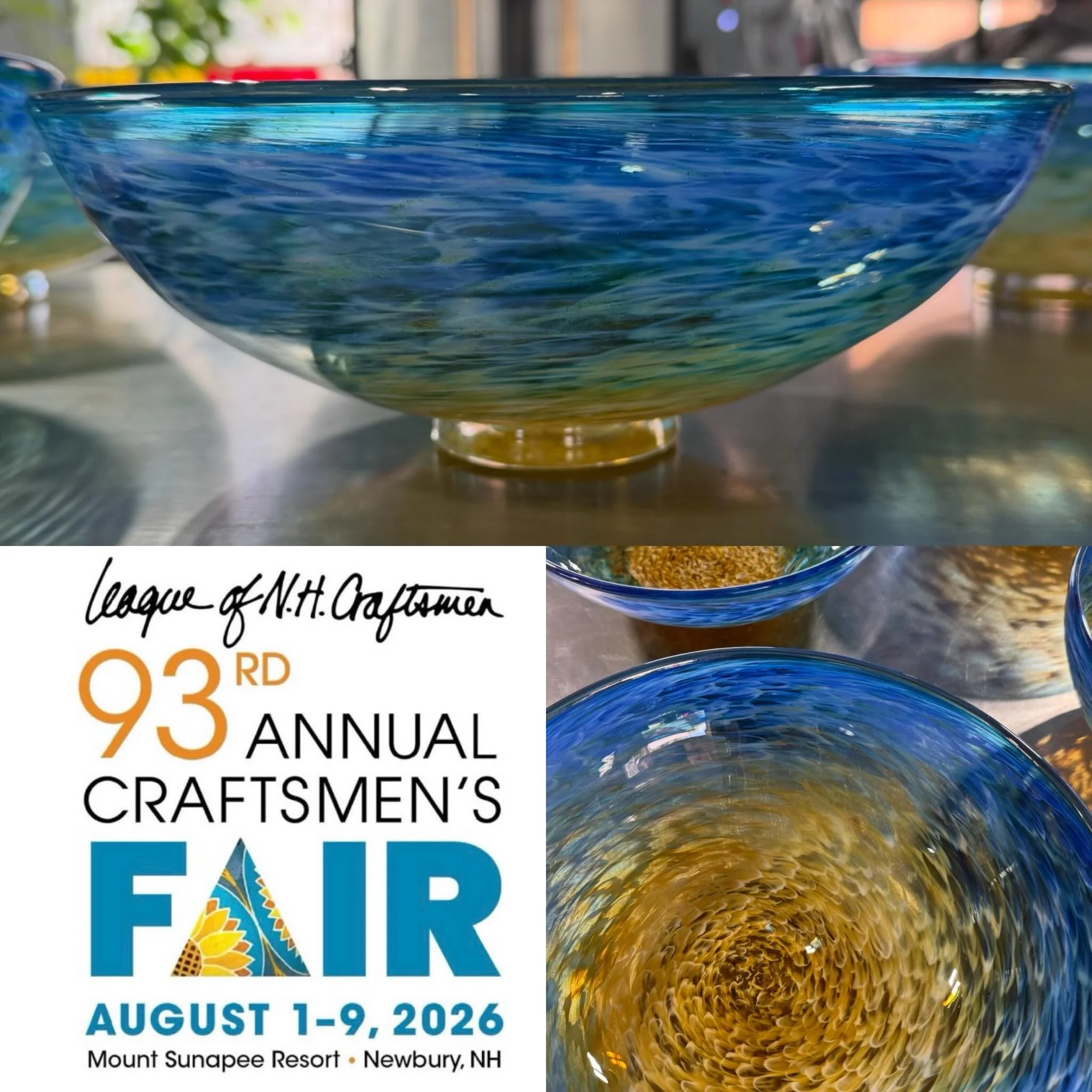 Put this one on your calendars folks! We set up the show in a week and it runs for nine days. We will be in tent three booth 311.  Hope to see you there! #leagueofnhcraftsmen #nhmade #handcrafts #intents #sunapee