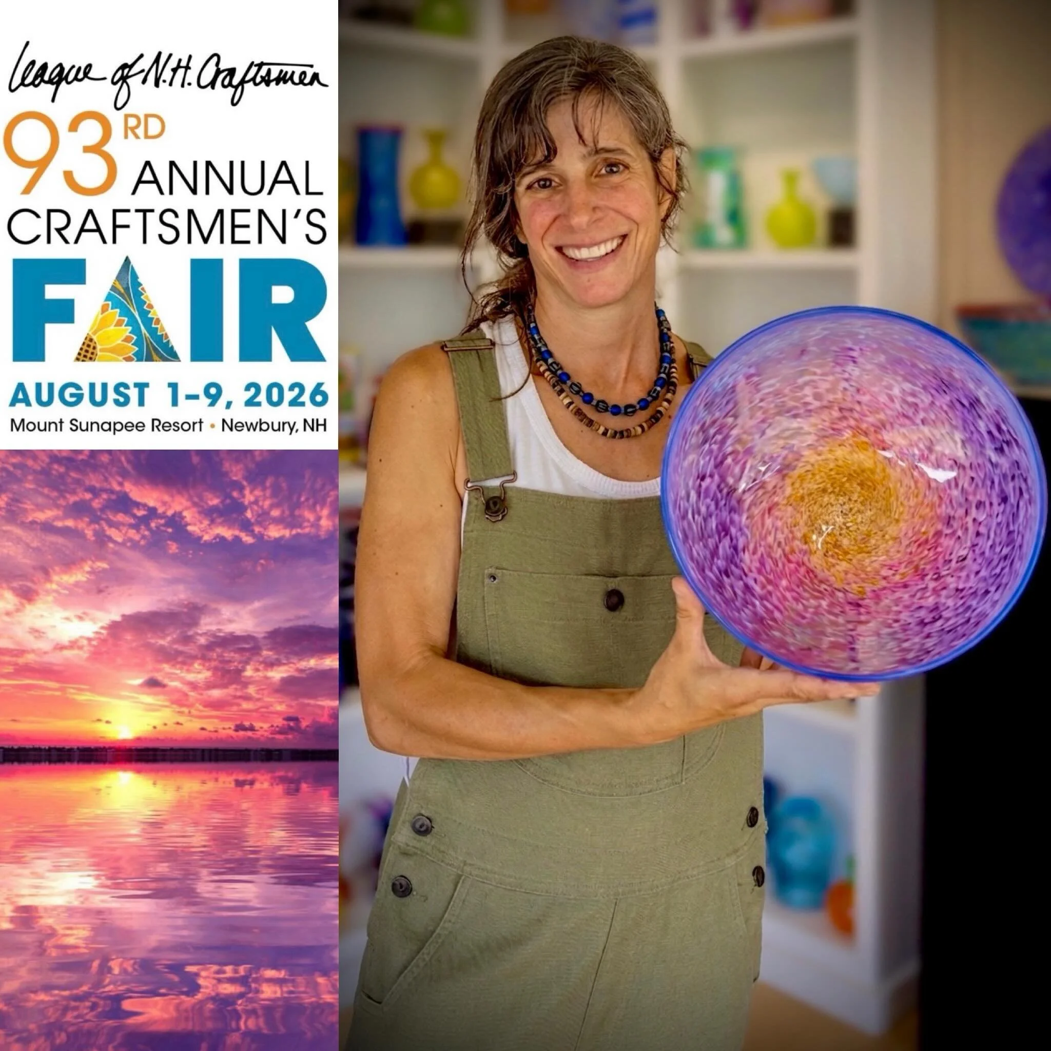 Come check out the oldest outdoor crafts show in the country&hellip; tent 3 booth 311 #leagueofnhcraftsmen #keepthetraditionalive #handcrafted #sunapee #nhmade