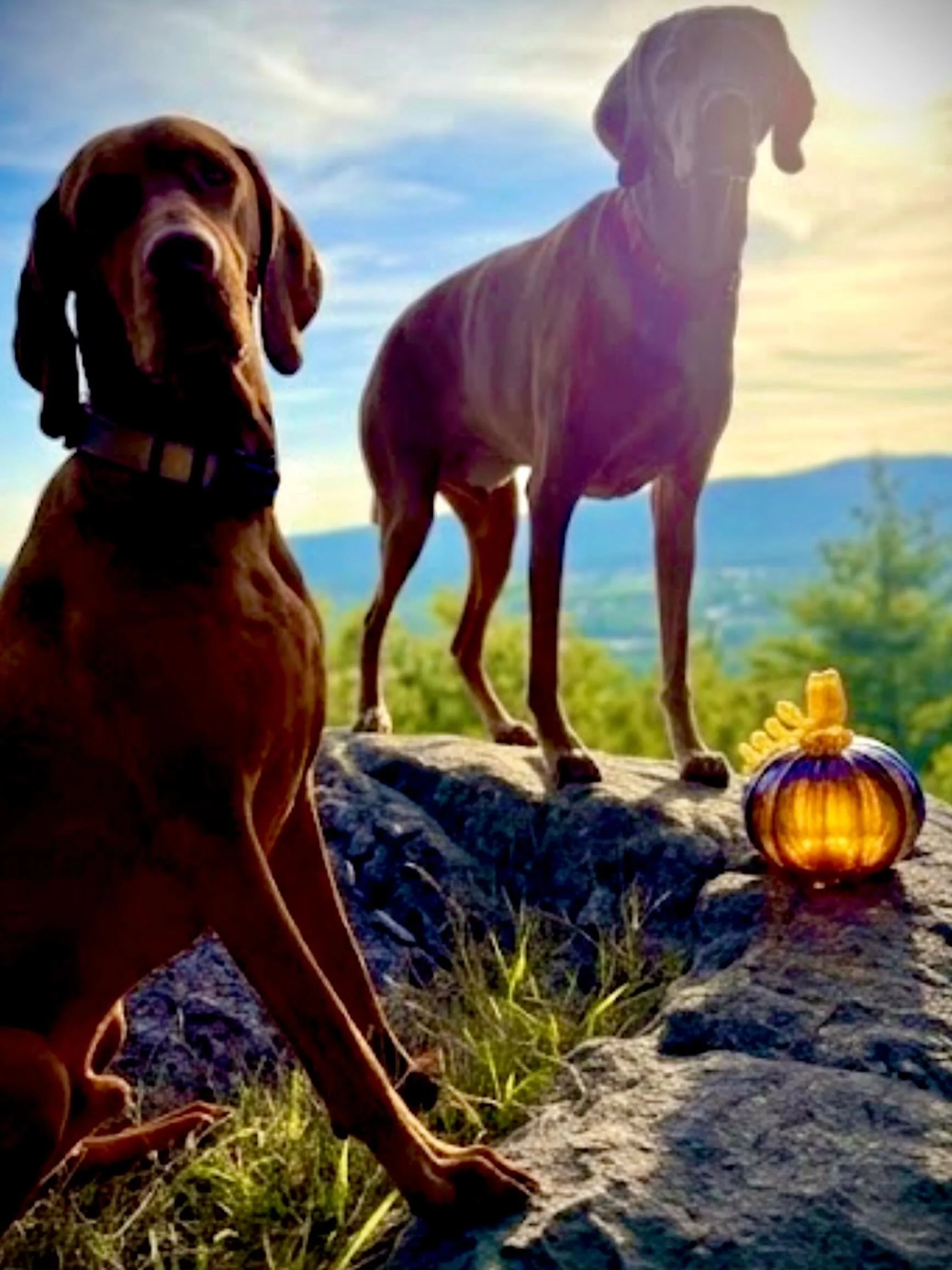 &ldquo;The golden hour is not just about the quality of light, it is about the quality of attention we pay to that light.&rdquo; #goldentimes #shopdogs #nhmade #pumpkinfun #customcolors