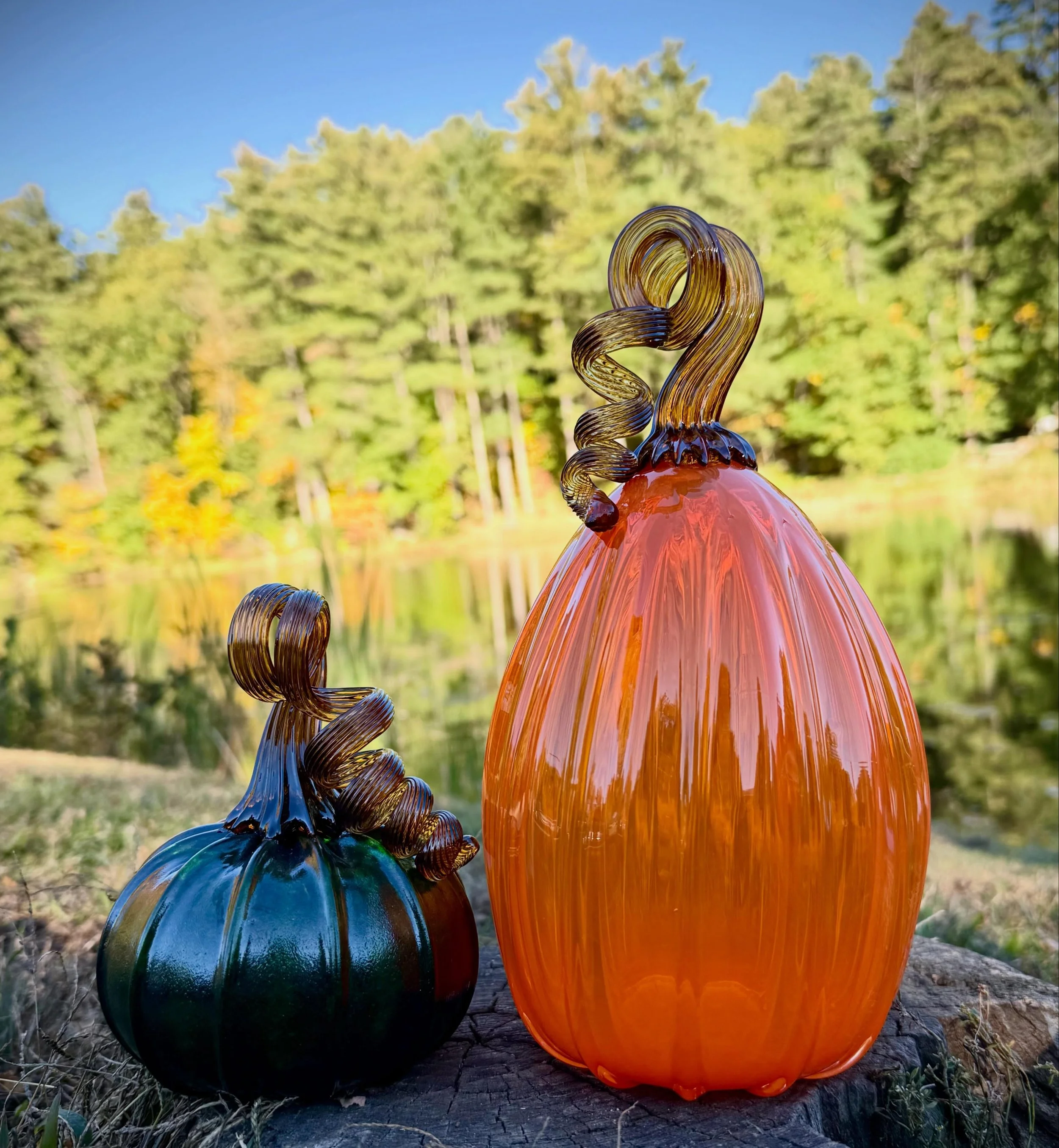 &ldquo;There is a clarity about autumn which belongs to no other season.&rdquo; #octoberfun #nhmade #ohmygourd #pumpkinlove #oneofakindgifts