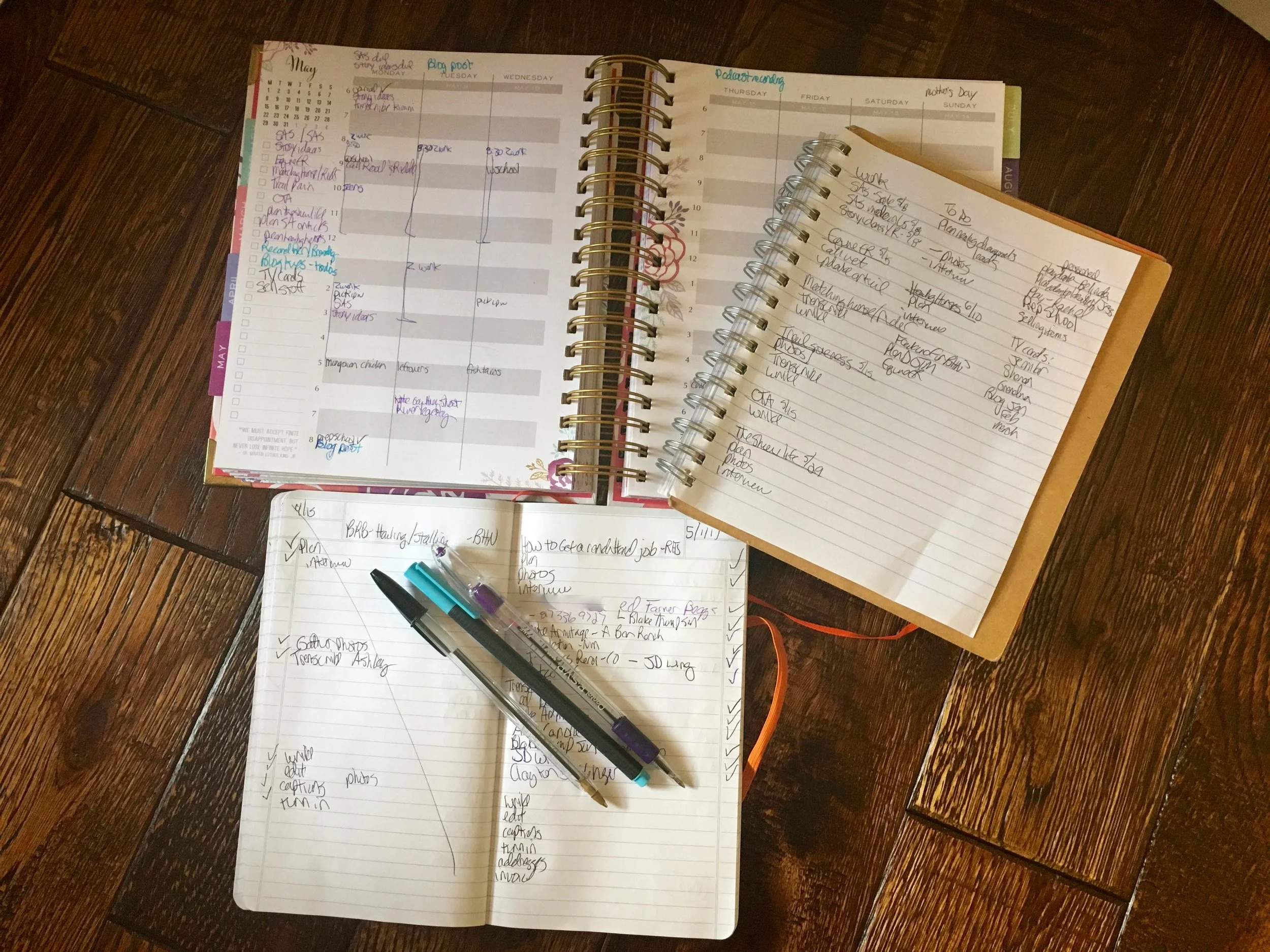 to-do lists galore!