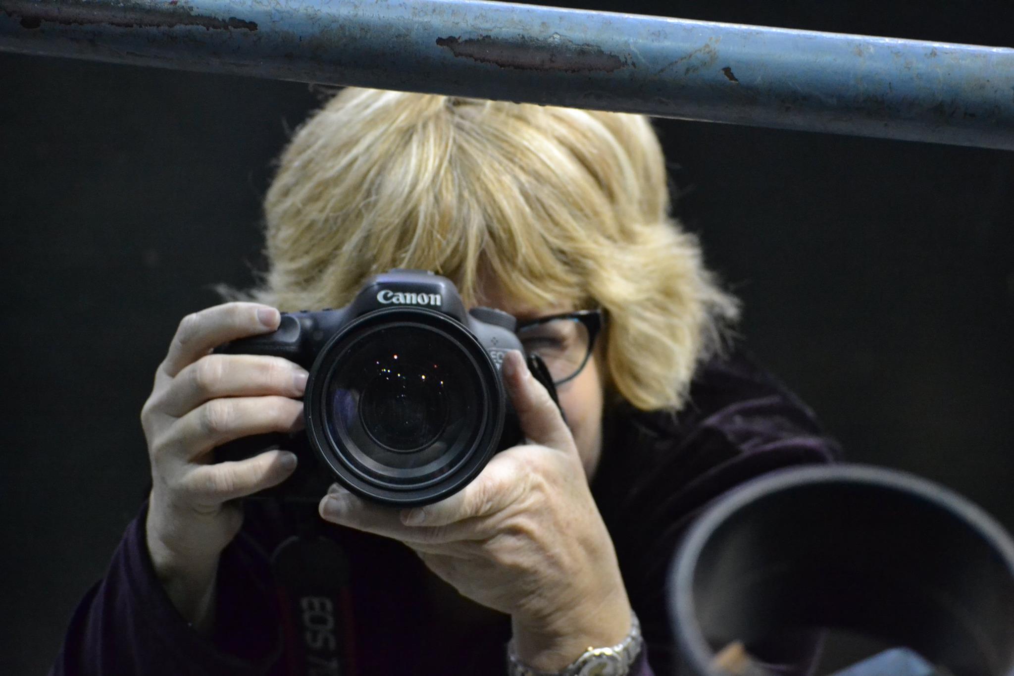 Larri Jo Starkey at work. 