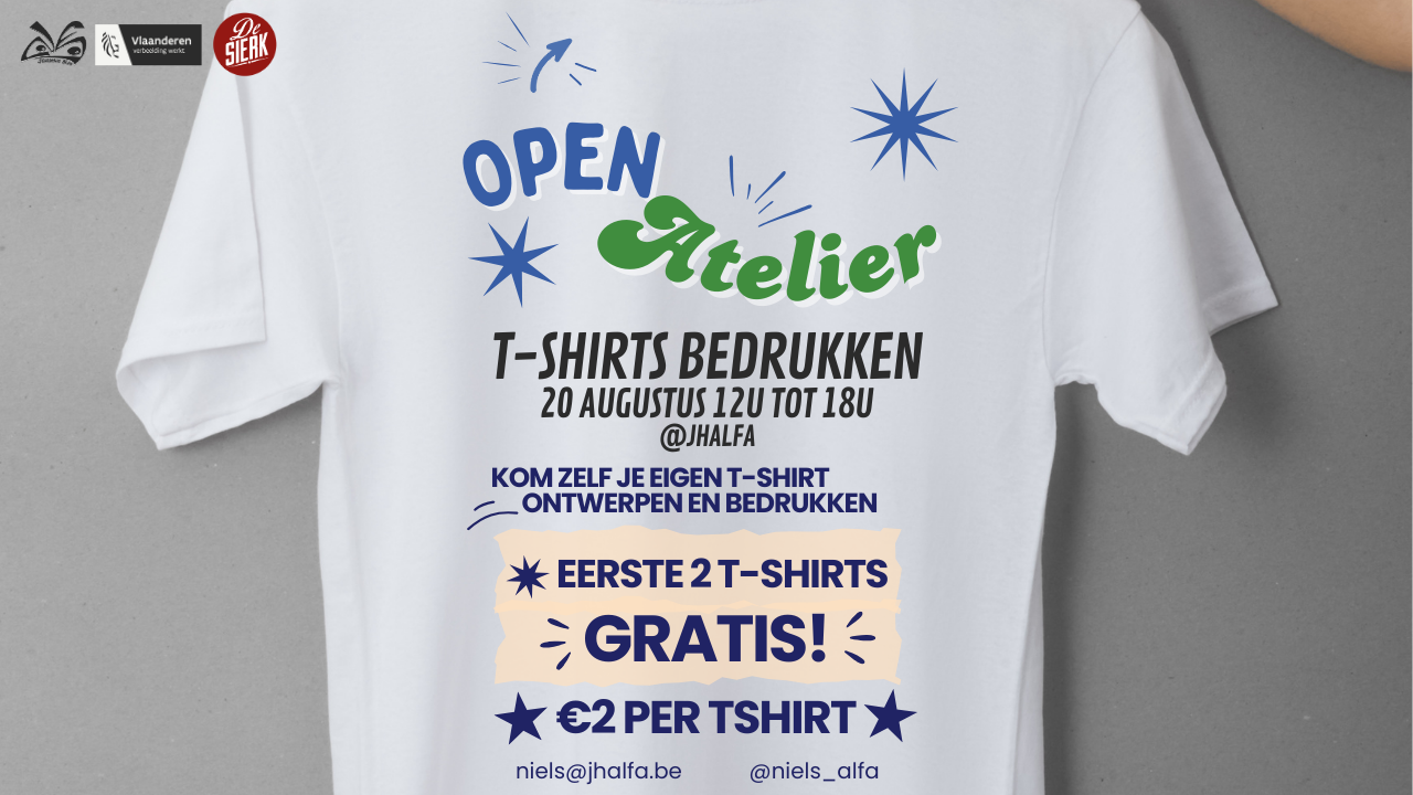 Open Atelier - T-shirts bedrukken