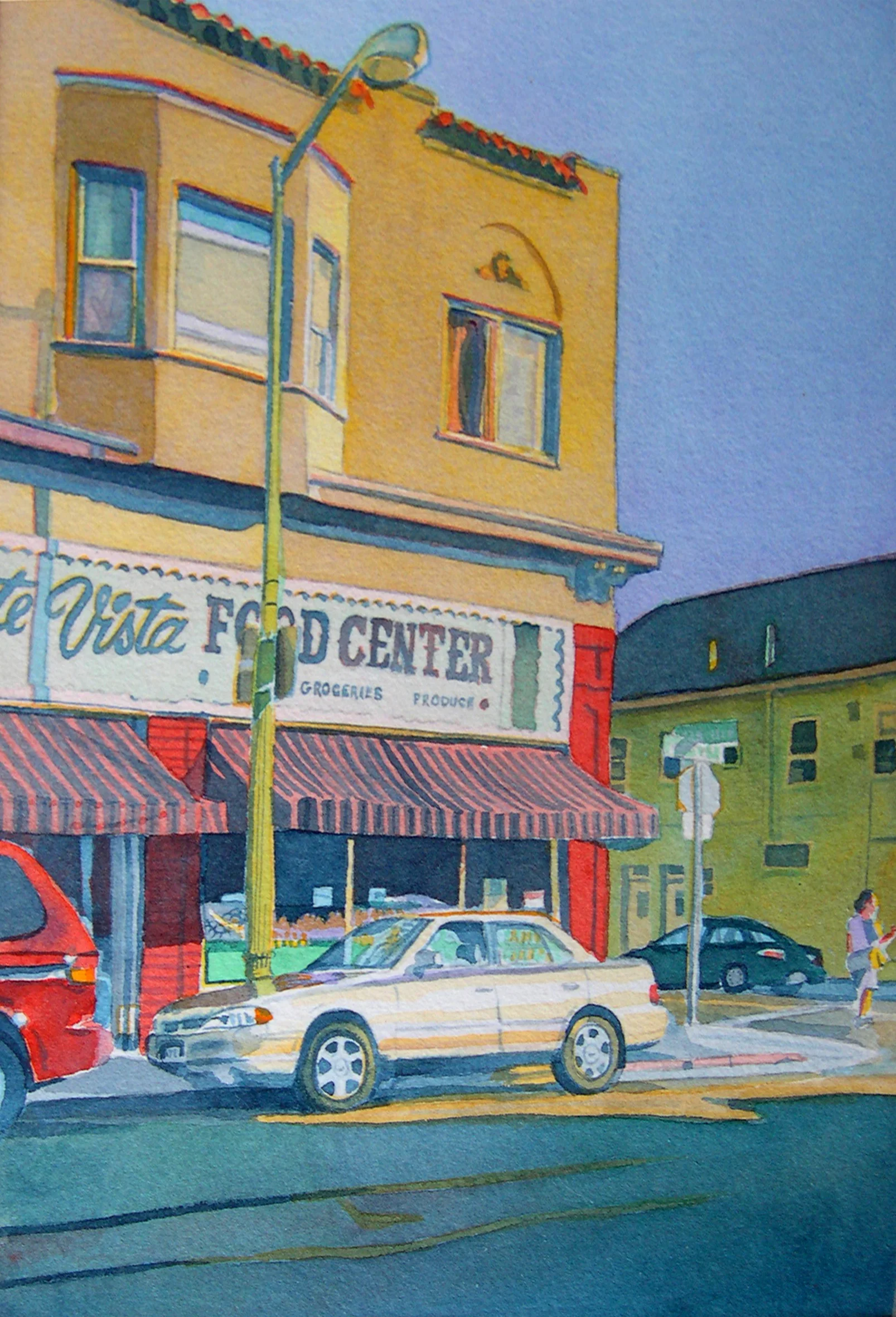 Title: Monte Vista Market, Oakland 2003 Media: Watercolors Dimensions: 8" x 11" Collection of: Kristina Peterson, El Cerrito